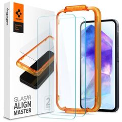 Tempered Glass SAMSUNG GALAXY A55 5G Spigen ALM Glas.tr 2-pack Clear 8809971227070