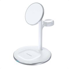 Choetech Wireless charger Choetech with stand 2in1 (white) 039421  T585-F έως και 12 άτοκες δόσεις 6932112102393