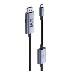 Baseus Adapter USB-C - DP Baseus 8K 1,5m (black) 060524  B0063370D111-02 έως και 12 άτοκες δόσεις 6932172652647