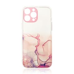 Marble Case for iPhone 12 Pro Gel Cover Marble Pink