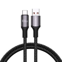 Rocoren Fast Charging cable Rocoren USB-A to USB-C Retro Series 1m 100W (grey) 061786  RCPBAT1-RT0G έως και 12 άτοκες δόσεις 6975266730319