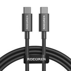 Rocoren Fast Charging cable Rocoren USB-C to USB-C Simples Series 100W, 1m (black) 061799  RCCXTT1-JY01 έως και 12 άτοκες δόσεις 6975266731156