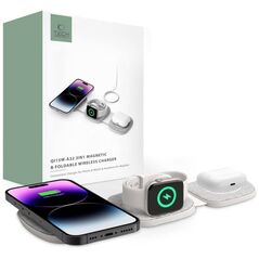 Wireless Charger Magnetic MagSafe 15W 3in1 iPhone + Apple Watch + AirPods Tech-Protect QI15W-A32 grey 5906302308255