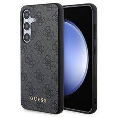 Original Case SAMSUNG GALAXY S24 Guess Hard Case 4G Metal Gold Logo (GUHCS24SG4GFGR) black 3666339259112