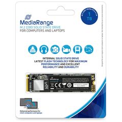 MediaRange Internal M.2 2280 solid state drive, NVMe PCIe 3.1 x4 20 Gb/s, 1TB, black (MR1033) έως 12 άτοκες Δόσεις