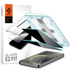 Spigen Folie pentru Samsung Galaxy S24 Plus (set 2) - Spigen Glas.tR EZ FIT - Privacy 8809971225618 έως 12 άτοκες Δόσεις