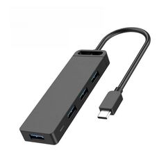 VENTION Type-C to 4-Port USB 3.0 Hub with Power Supply Black 1M ABS Type (TGKBF) (VENTGKBF) έως 12 άτοκες Δόσεις