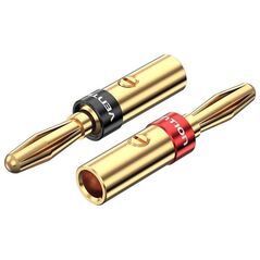 VENTION 1 Pair Speaker Banana Plugs Gold Plated (BFDJ0-2) (VENBFDJ0-2) έως 12 άτοκες Δόσεις