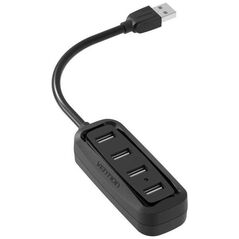 VENTION 4-Ports USB 2.0 Hub 0.15M Black (VAS-J43-B015) (VENVAS-J43-B015) έως 12 άτοκες Δόσεις