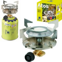 Gas tourist stove for gas cartridges with 7/16&quot; thread ATOS 1.8kW