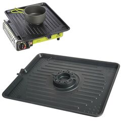 Grill grate for a gas camping stove with a CAST IRON burner function