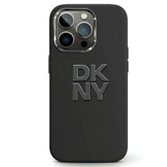 Original Case APPLE IPHONE 15 PRO MAX DKNY Hardcase Liquid Silicone Metal Logo (DKHCP15XSMCBSK) black 3666339265328
