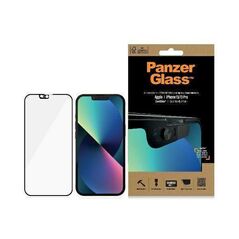 Tempered Glass IPHONE 13 / 13 PRO PanzerGlass E2E Microfracture CamSlider Case Friendly AntiBacterial (2748) black 5711724027482