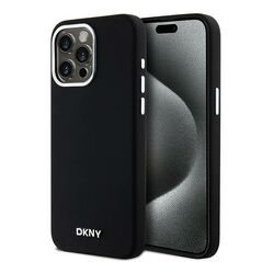 Original Case IPHONE 14 PRO MAX DKNY Hardcase Liquid Silicone Small Metal Logo MagSafe (DKHMP14XSMCHLK) black 3666339265700