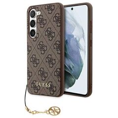 Original Case SAMSUNG GALAXY A35 5G Guess Hardcase 4G Charms Collection (GUHCSA35GF4GBR) brown 3666339259648