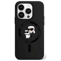 Original Case APPLE IPHONE 15 PRO Karl Lagerfeld Hardcase Silicone Karl & Choupette Magsafe (KLHMP15LSCMKCRHK) 3666339254063