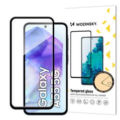 Wozinsky Tempered Glass Full Glue for Samsung Galaxy A55 with black frame