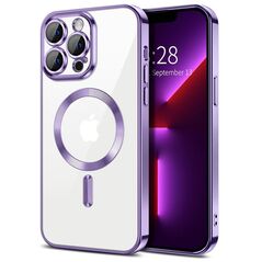 Techsuit Husa pentru iPhone 13 Pro Max - Techsuit Luxury Crystal MagSafe - Light Purple 5949419137080 έως 12 άτοκες Δόσεις