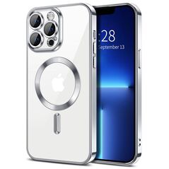 Techsuit Husa pentru iPhone 13 Pro - Techsuit Luxury Crystal MagSafe - Silver 5949419137196 έως 12 άτοκες Δόσεις