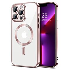 Techsuit Husa pentru iPhone 13 Pro - Techsuit Luxury Crystal MagSafe - Pink 5949419137226 έως 12 άτοκες Δόσεις
