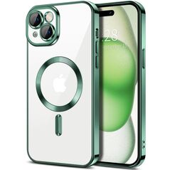 Techsuit Husa pentru iPhone 15 Plus - Techsuit Luxury Crystal MagSafe - Deep Green 5949419136441 έως 12 άτοκες Δόσεις
