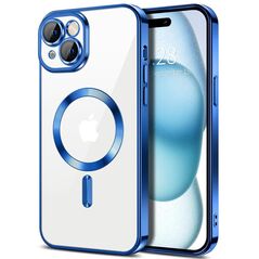 Techsuit Husa pentru iPhone 15 Plus - Techsuit Luxury Crystal MagSafe - Deep Blue 5949419136489 έως 12 άτοκες Δόσεις