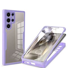 Techsuit Husa pentru Samsung Galaxy S24 Ultra + Folie - Techsuit ColorVerse 360 Series - Purple 5949419151819 έως 12 άτοκες Δόσεις