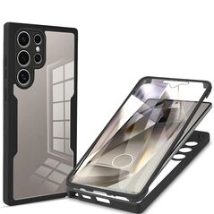 Techsuit Husa pentru Samsung Galaxy S24 Ultra + Folie - Techsuit ColorVerse 360 Series - Black 5949419151840 έως 12 άτοκες Δόσεις