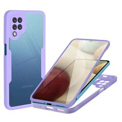 Techsuit Husa pentru Samsung Galaxy A12 + Folie - Techsuit ColorVerse 360 Series - Purple 5949419151475 έως 12 άτοκες Δόσεις
