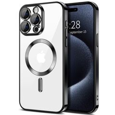 Techsuit Husa pentru iPhone 15 Pro Max - Techsuit Luxury Crystal MagSafe - Black 5949419136427 έως 12 άτοκες Δόσεις