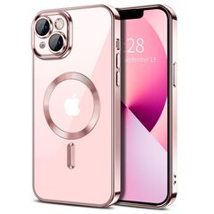 Techsuit Husa pentru iPhone 13 - Techsuit Luxury Crystal MagSafe - Pink 5949419137318 έως 12 άτοκες Δόσεις