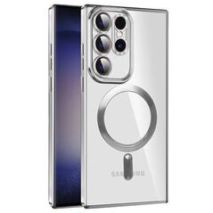 Techsuit Husa pentru Samsung Galaxy S21 Ultra 5G - Techsuit Luxury Crystal MagSafe - Silver 5949419136113 έως 12 άτοκες Δόσεις