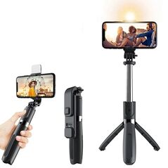 Techsuit Selfie Stick with Tripod and Remote Control, 100cm - Techsuit (L02s) - Black 5949419122529 έως 12 άτοκες Δόσεις