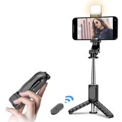 Techsuit Selfie Stick with Tripod and Remote Control, 76cm, Mini - Techsuit (Q11s) - Black 5949419122406 έως 12 άτοκες Δόσεις