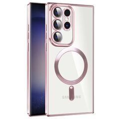Techsuit Husa pentru Samsung Galaxy S24 Ultra - Techsuit Luxury Crystal MagSafe - Pink 5949419135338 έως 12 άτοκες Δόσεις