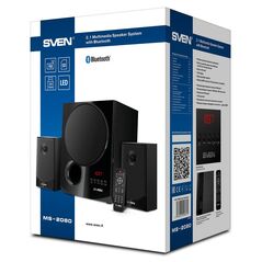Sven 2.1 Speakers MS-2080 Black Bluetooth 40W+2x15W (SV-018771) έως 12 άτοκες Δόσεις