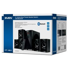 Sven 5.1 Speakers HT-201 Black 20W 5x12W Bluetooth (SV-015770) έως 12 άτοκες Δόσεις