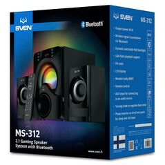 Sven 2.1 Speakers MS-312 Black Bluetooth 20W+2x10W (SV-020897) έως 12 άτοκες Δόσεις