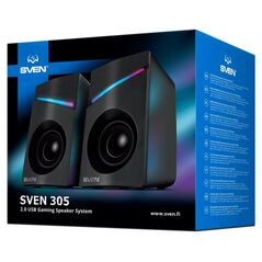 Sven 2.0 Speakers 305 Black USB 2x3W (SV-021665) έως 12 άτοκες Δόσεις