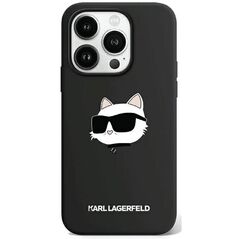 Karl Lagerfeld case for iPhone 15 Pro 6,1&quot; KLHMP15LSCHPPLK black HC Magsafe silicone sil Choupette head print 3666339257286