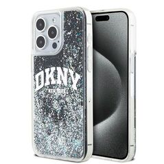 DKNY case for iPhone 15 Pro Max 6,7&quot; DKHCP15XLBNAEK black HC liquid glitters w arch logo 3666339270780