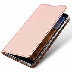 SAMSUNG GALAXY A01 case with a Dux Ducis leather skin leather flip pink 6934913066522