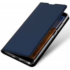 HUAWEI Y6P case with a Dux Ducis leather skin leather flip navy blue 6934913061091