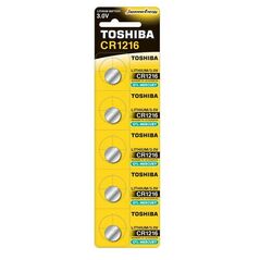 TOSHIBA Lithium CR1216 3V battery 5 pcs 4904530588860