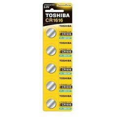 TOSHIBA Lithium CR1616 3V battery 5 pcs 4904530588877