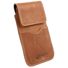 Holster IPHONE 6 / 7 / 8 / SE 2020 Leather Belt Vertical Opening Wallet Nexeri Flap brown 5904161118794