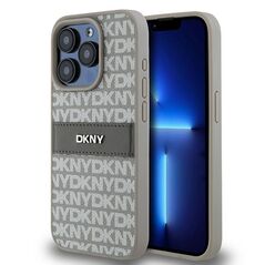 DKNY case for iPhone 15 Pro Max 6,7&quot; DKHCP15XPRTHSLE pink hc pu repeat texture pattern w tonal stripe 3666339260569