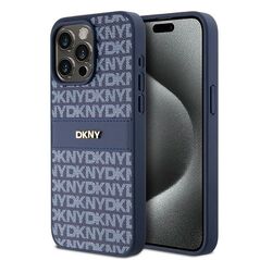 DKNY case for iPhone 15 Pro Max 6,7&quot; DKHCP15XPRTHSLB black HC Magsafe pu repeat pattern w stack logo 3666339260842