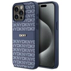 DKNY case for iPhone 15 Pro Max 6,7&quot; DKHCP15XPRTHSLB black HC Magsafe pu repeat pattern w stack logo 3666339260842