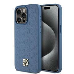 DKNY case for iPhone 15 Pro Max 6,7&quot; DKHMP15XPSHRPSB brown HC Magsafe pu repeat pattern w stack logo 3666339261689